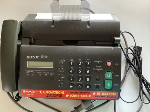 Faxgerät sharp schwarz - faxgerät, ux-70